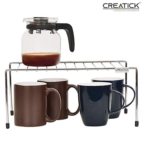 Product Cover CREATICK - Multi Purpose Stand/Shelves Racks for Kitchen - Stainless Steel - Silver Chrome
