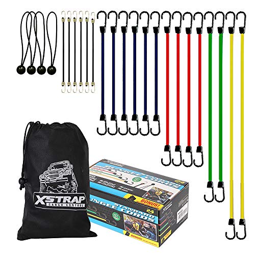 Product Cover XSTRAP 24 Pieces Bungee Cords With Drawstring Bag (Plain)