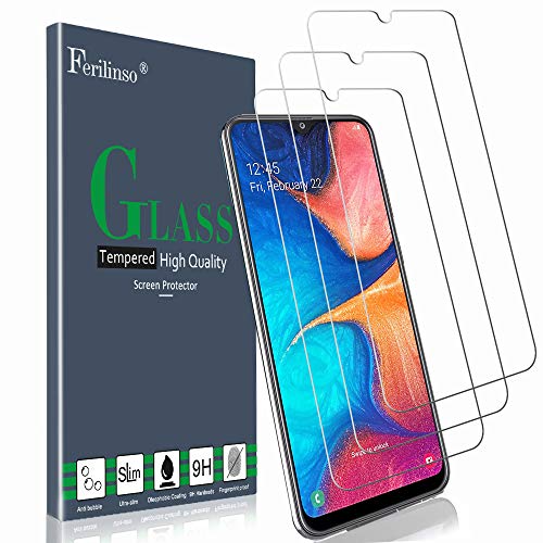 Product Cover Ferilinso [3 PACK] Screen Protector for Samsung Galaxy A20, A50, A20S, A30S, A50S, M30S, Tempered Glass
