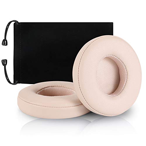 Product Cover Beats Solo 2 3 Earpad Replacement,Cypher.V Ear Cushion Pads Compatible with Solo 2.0 3.0 Wireless Headphones by Dr. Dre 1 Pair (Light Pink)