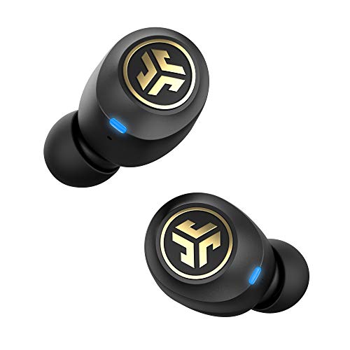 Product Cover JLab Audio JBuds Air Icon True Wireless Signature Bluetooth Earbuds + Charging Case - Black & Gold - IP55 Sweat Resistance - Bluetooth 5.0 Connection - Stereo Phone Calls - 3 EQ Sound Settings