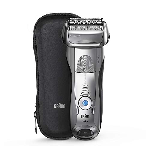 Product Cover Braun Electric Razor for Men, Series 7 7893s Electric Shaver With Precision Trimmer, Rechargeable, Wet & Dry & Travel Case