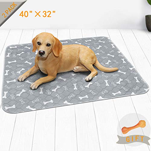 Product Cover Niubya Washable Dog Pee Pads, Waterproof Reusable Puppy Pad, Super Absorbent Pet Pee Pads for Training, Travel, Whelping, 40