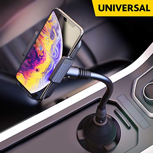 Product Cover BESTRIX Cup Phone Holder For Car, Cup Holder Phone Mount, Phone Holder for Car Universal for iPhone 11 Pro Xs XS MAX XR X 8 7 6s Plus SE, Galaxy S10 5G S10+ S10E S9, LG, Pixel, HTC And All Smartphones