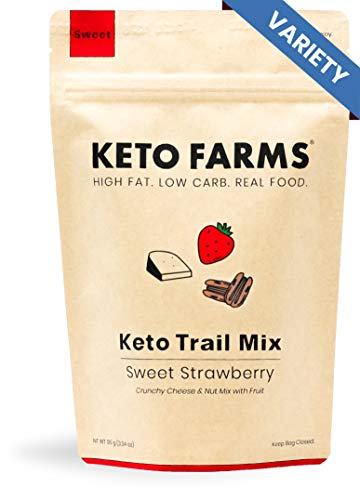 Product Cover Keto Trail Mix, Crunchy Cheese Mix, Keto Friendly Snacks by Keto Farms (3g Net Carb) [Variety Pack] 3.34 Ounce, 3 Count | Real Keto Food, High Fat Low Carb Snacks