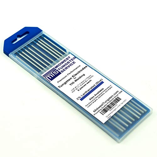 Product Cover TIG Welding Tungsten Electrodes 2% Lanthanated (Blue, WL20) 10-Pack (5pc 1/16