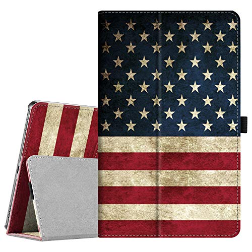 Product Cover Fintie Folio Case for Samsung Galaxy Tab A 10.1 2019 Model SM-T510(Wi-Fi) SM-T515(LTE) SM-T517(Sprint), Slim Fit Premium Vegan Leather Stand Cover, US Flag
