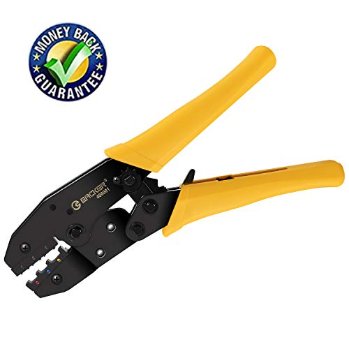 Product Cover Crimping Tool for Heat Shrink Connectors and Insulated Electrical Connectors, High Precision Wire Crimper, Ratcheting Wire Crimpers Tool,Wire Crimping Tool,Crimping Pliers by Eacker