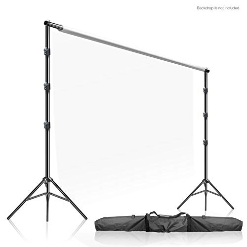Product Cover LimoStudio Photo Video Studio 10' x 9.4' (W x H) Adjustable Muslin Backdrop Stands, Background Backdrop Support System Kit with Carrying Case Bag, AGG2862