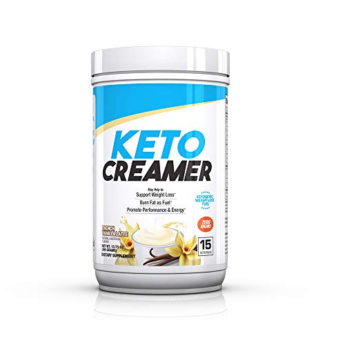 Product Cover BPI Sports Keto Creamer - Ketogenic Coffee Creamer - Electrolytes, MCTS, 10g Healthy Fats - Supports Ketosis, Energy, Appetite Control - for Men & Women - French Vanilla Latte - 15 Servings
