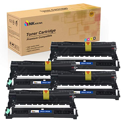 Product Cover DR221 Drum Unit Set Compatible for Brother DR221-CL TN221 TN225 Toner Cartridge Replacement for Brother HL-3170CDW MFC-9340CDW MFC-9130CW MFC-9330CDW HL-3140CW Printer - by Inkarena