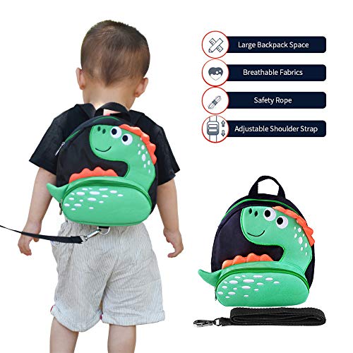 Product Cover Toddler Backpack with Anti-Lost Harness Small Dinosaur Backpack Safety Leash for Boys and Girls Age 1-3 Years Old ...