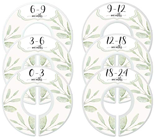 Product Cover Mumsy Goose Baby Girl Clothes Dividers Nursery Closet Dividers Closet Organizers Botanical