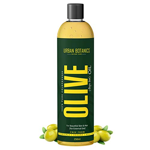 Product Cover UrbanBotanics® Pure Cold Pressed Olive Oil For Hair and Skin, 250ml