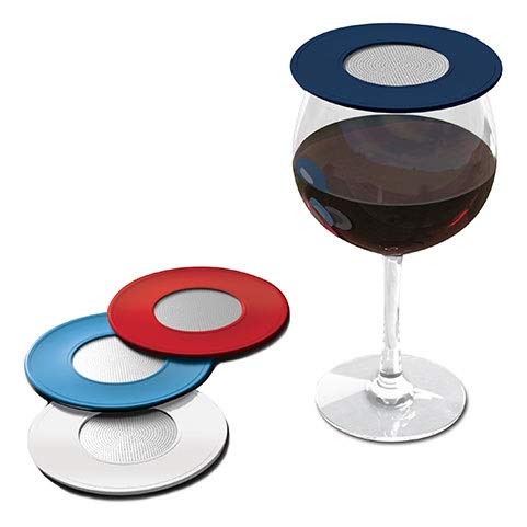 Product Cover Drink Tops Outdoor Ventilated Wine Glass/Drink Covers, 4pk- Nautical, Perfect Way to Keep Bugs Out, Aromas In, and Reduce Splashing
