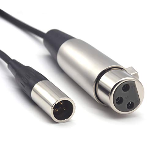 Product Cover SiYear Mini -XLR Male to XLR Female Plug Microphone Cable for Blackmagic Pocket 4K Camera Video Assist 4K, Mini XLR 3 Pin Pro Lapel Audio Cable (5FT/1.5M)