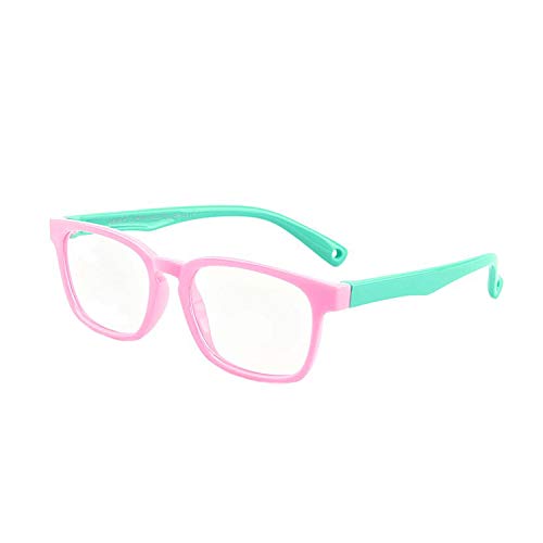 Product Cover Coopers Kids Blue Light Blocking Glasses - for Girls and Boys Ages 3-12 - Computer Filter Glasses - Eye Protection for Computer, Tablet, Screen Reading, Homework & Gaming - Anti-UV Glare - Pink