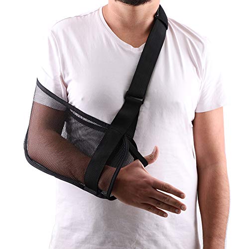 Product Cover Mesh Arm Shoulder Sling Great Shower Bath Sling Used After Rotator Cuff Shoulder Surgery Arm Brace Support for Men and Women,Black
