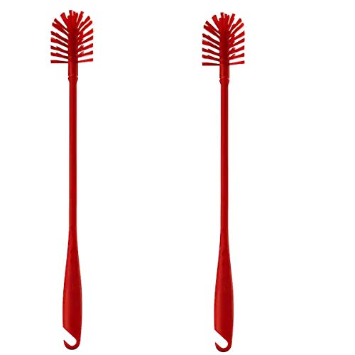 Product Cover Ikea Soft Bristles Bottle Brush (Red, 43 cm, 17 Inches) - Pack of 2