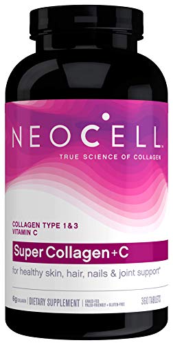 Product Cover NeoCell Super Collagen + C 6, 000mg Collagen Types 1 & 3 Plus Vitamin C - 360 Tablets (Packaging May Vary)