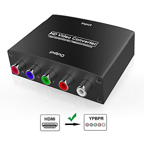 Product Cover HDMI to YPbPr Converter, Wenter 1080P HDMI to Component Converter with HD Video, Support PS3, DVD, Xbox 360 to HDTV and Projector