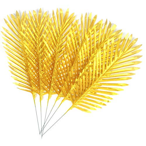 Product Cover Golden Palm Fronds Tropical Palm Leaves Palm Tree Leaves Artificial for Wedding Party Decoration (20.2