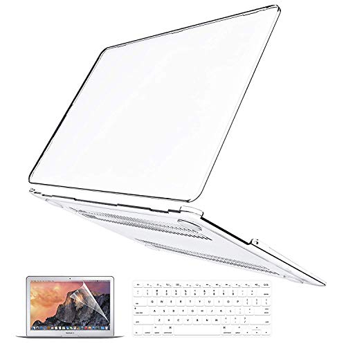 Product Cover MacBook Pro 13 Case 2019 2018 2017 2016 Release A2159/A1989/A1706/A1708, Anban Ultra-Slim Crystal Clear Plastic Hard Shell Cover with Keyboard & Screen Protector for Mac Pro 13 With/No Touch Bar