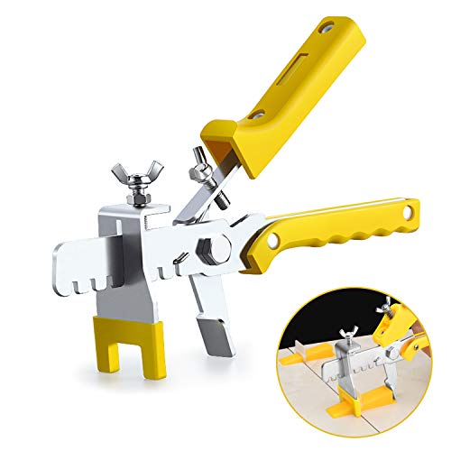 Product Cover Tiling Floor Installation Tools, Premium Stainless Steel Adjustable Tile Locator Leveling System Floor Pliers -Wall & Floor Spacers Adjustment