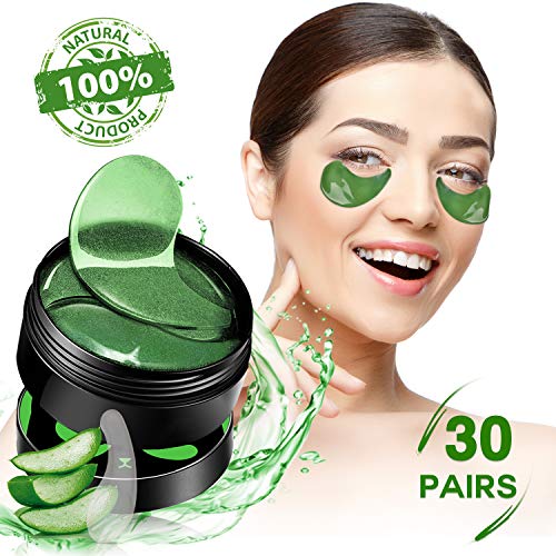 Product Cover SHVYOG Under Eye Patches - 30 Pairs | Aloe Vera Under Eye Bags Treatment | Anti-Aging Eye Gel Pads | Under Eye Mask with Hyaluronic Acid for Dark Circles, Wrinkles, Puffy Eyes, Fine Lines