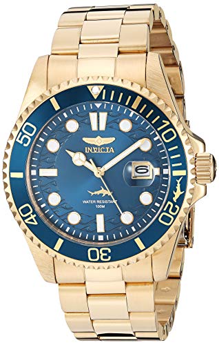 Product Cover Invicta Men's Pro Diver Quartz Watch with Stainless Steel Strap, Gold, 22 (Model: 30024)