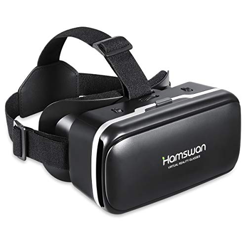 Product Cover [New Version]HAMSWAN 3D Virtual Reality Headsets with Unique Design and Multifunction Button Compatible with Smartphones Within 4.0-6.11 inch