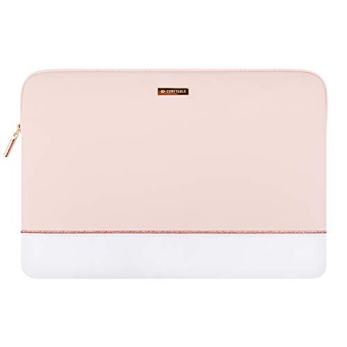 Product Cover Comfyable 13 Inch Laptop Sleeve - Waterproof Leather Cute Pink Case