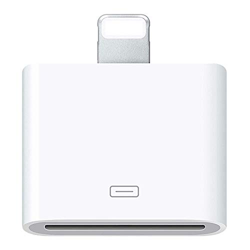 Product Cover 30 Pin Adapter | 8 Pin Male to 30 Pin Female | Works with Smartphones, Cars, Docking Stations and More White