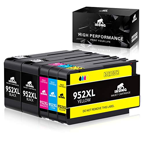 Product Cover IKONG Compatible Ink Cartridge Replacement for HP 952XL 952 XL Use with OfficeJet Pro 8710 8720 8740 8730 7740 8210 8715 8216 8725 8702 Printer 5-Pack