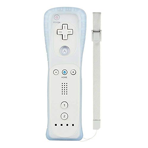 Product Cover Yudeg Wii Controller, Remote Controller with Silicon Case and Wrist Strap Gamepad Wii Remote Controller for Nintendo Wii and Wii U (White)
