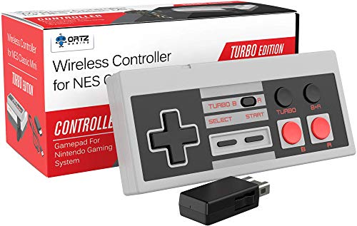 Product Cover Ortz NES Classic Edition Mini Controller [Turbo Edition] Rapid Buttons for Nintendo Gaming System [Nintendo NES] (Wireless)