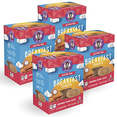 Product Cover Goodie Girl Cookies Cinnamon Brown Sugar Breakfast Biscuits, Gluten Free, Peanut Free, Vegan, Kosher, 16 Breakfast Biscuits Individual Packages (4 Count Boxes, Includes 4 Boxes)