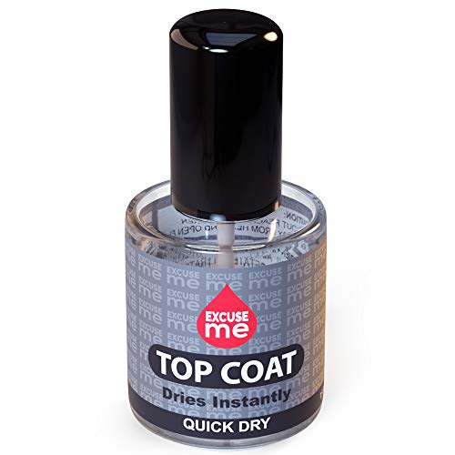Product Cover Excuse Me Quick Dry Fast Drying Super Shiny Nail Polish Top Coat 0.5 oz 15ml