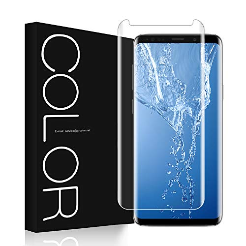 Product Cover G-Color Screen Protector for Galaxy S9 Plus,[3D Glass][Case Friendly] [Full Adhesive] [High Response] Tempered Glass Screen Protector for Samsung Galaxy S9 Plus