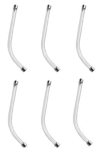 Product Cover 6 Pack Clear Voice Tube for Plantronics Headsets Replacement Accessory Spare Parts for Encore,Tristar,SupraPlus,Duoset and Duopro