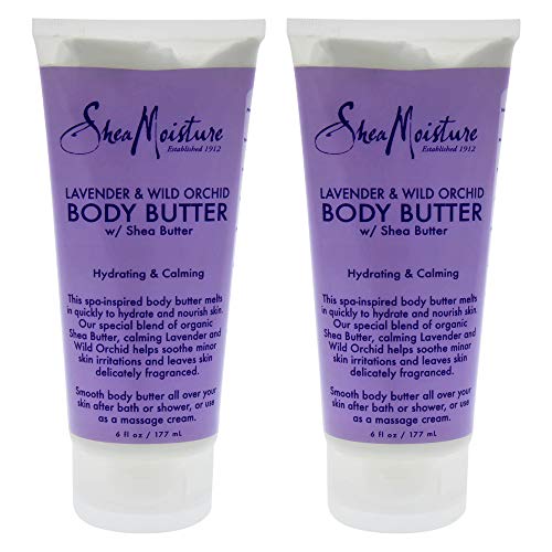 Product Cover Shea Moisture Lavender & Wild Orchid Body Butter Pack Of 2, 6 Oz