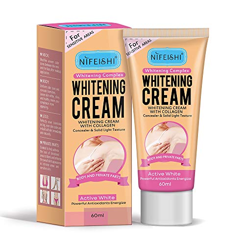 Product Cover Skin Whitening Cream, Lightening Cream Effective for Armpit, Knees, Elbows, Sensitive & Private Areas, Whitens, Nourishes, Repairs & Restores Skin(60ml)