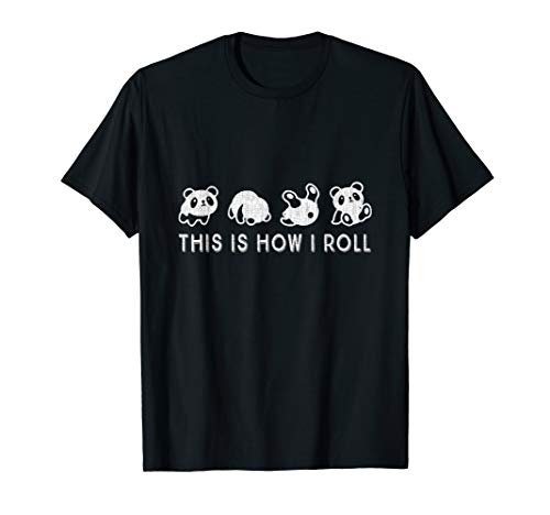 Product Cover vCute Little Bear Panda T-Shirt This Is How I Roll Tee