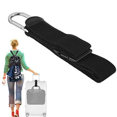 Product Cover Add A Bag Luggage Strap Jacket Gripper, ZINZ D-ring Hook Baggage Suitcase Straps Belts Travel Accessories