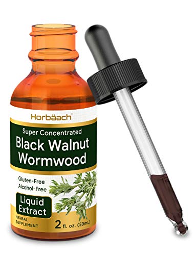 Product Cover Black Walnut Wormwood Liquid Extract | 2 oz | Alcohol Free Tincture | Vegetarian, Non-GMO & Gluten Free | by Horbaach