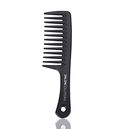 Product Cover SALONSOLUTIONS Round-Handle Wide-Tooth Detangling Comb (1PC, Black)