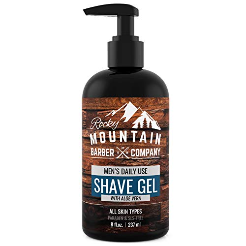 Product Cover Men's Shave Gel - Clear Shaving Gel So You Can See Where You Are Shaving - For All Skin Types - Use with all Razor Types- 8oz