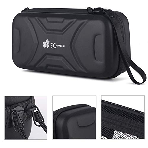 Product Cover Switch Carrying Case for Nintendo Switch,Protective Hard Shell Portable Travel Carrying Storage Case Pouch for Nintendo Switch Console and Accessories,20 Games Cartridges,10.6 x 5.2 x 2.8 inches,Black