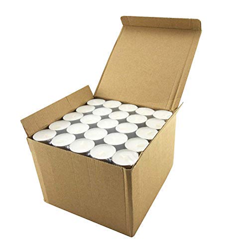 Product Cover coku White Tealight Smokeless Diya Unscented Candles - 100 Bulk Pack - 4 Hour Burn Time