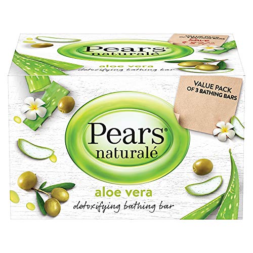 Product Cover Pears Naturalé Aloe Vera Detoxifying Soap Bar, 125 g (Pack of 3)
